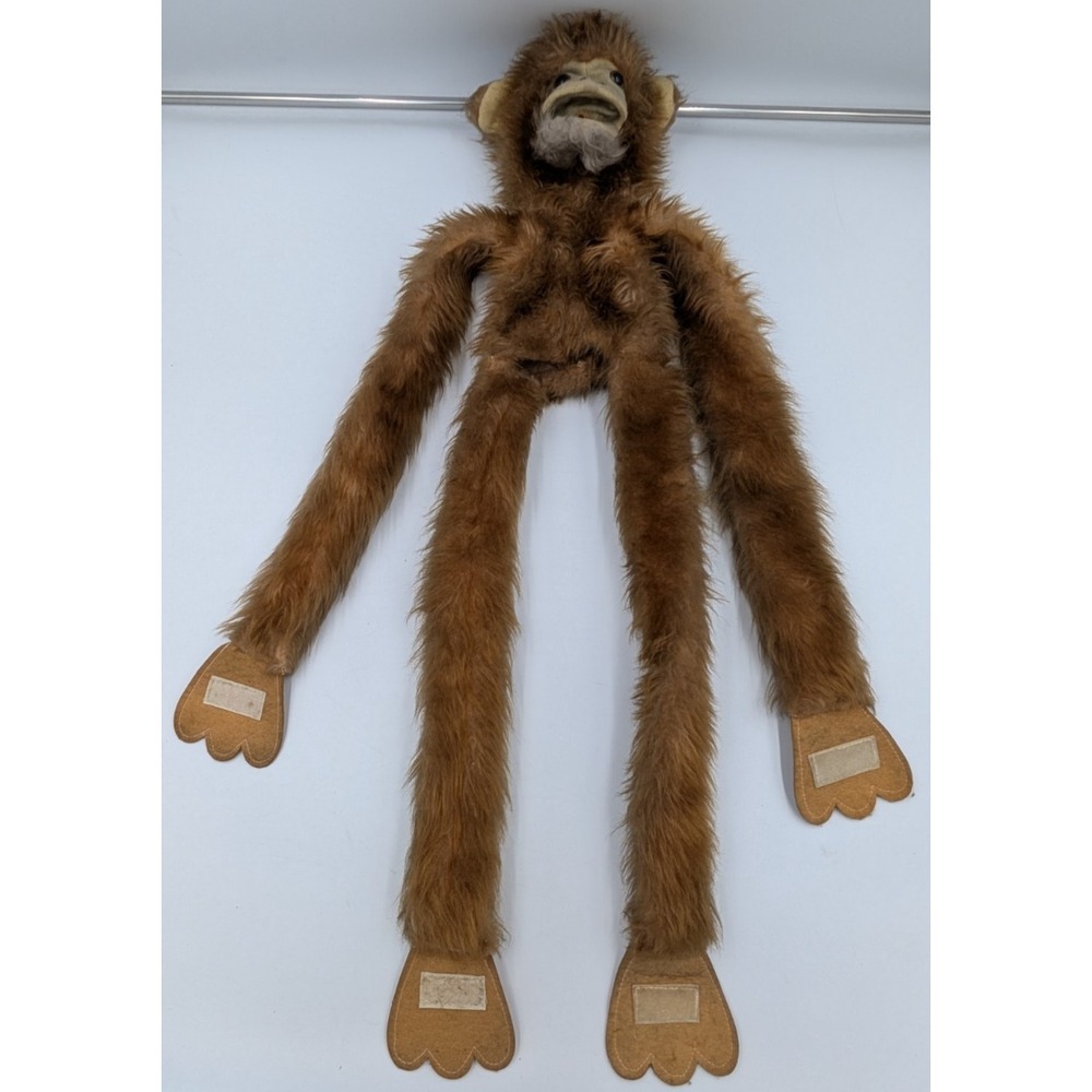 Vintage Dan Brechner Monkey Plush Hand Puppet Large Full‎ Body 70s 80s